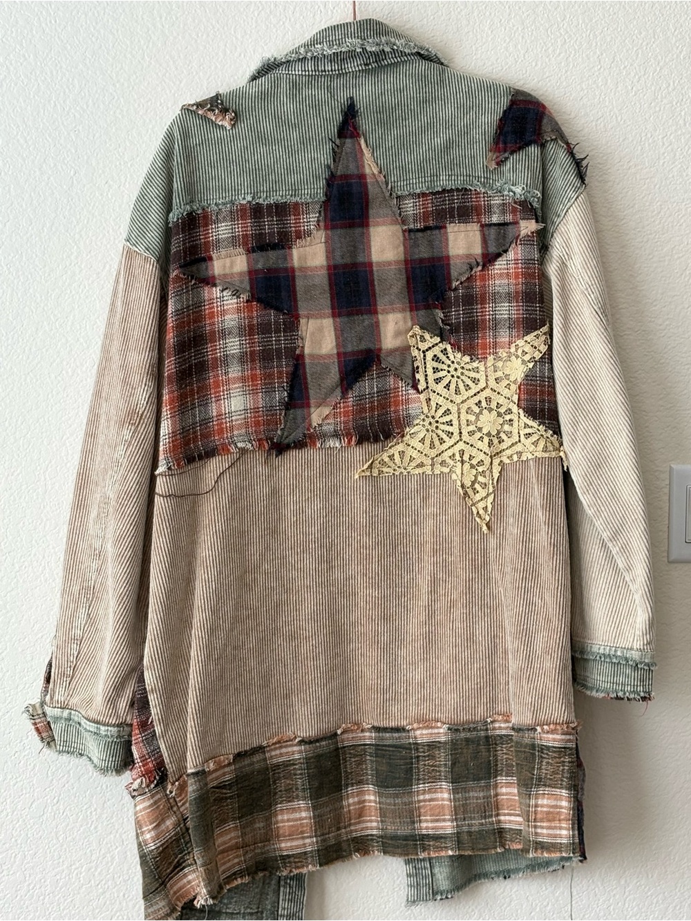 Oil & Hali Patchwork Fall/Winter Jacket - Picture 2 of 4